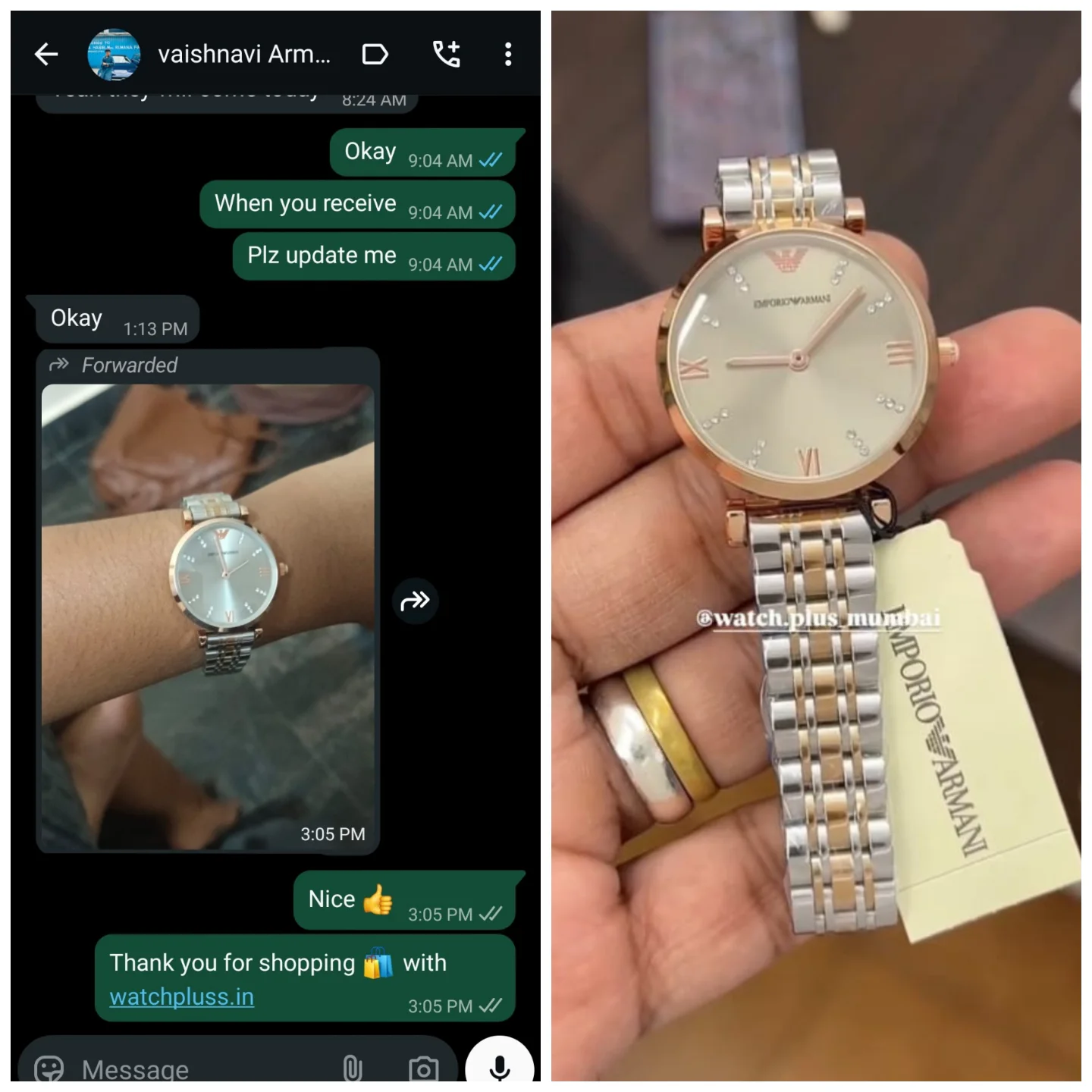 Watch Pluss Customer Review