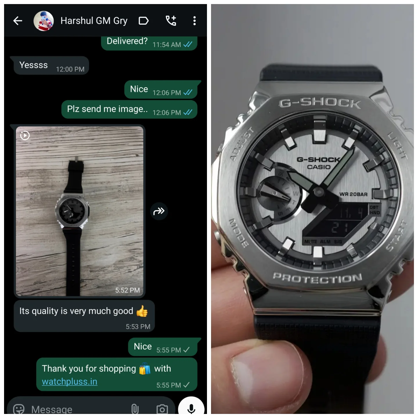 Watch Pluss Customer Review